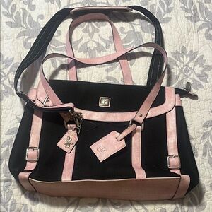 Dianne von Furstenberg Elegant Pink and Black Women's Bag